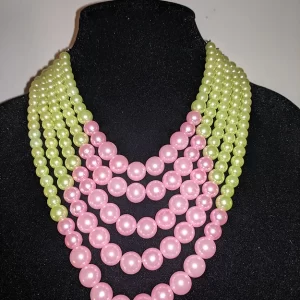 Pink and Green Pearls