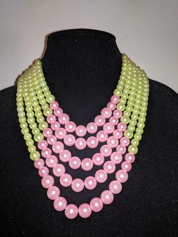 Pink and Green Pearls